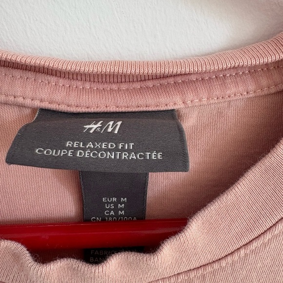 Men's Pink T-Shirt with Pocket - Picture 5 of 5